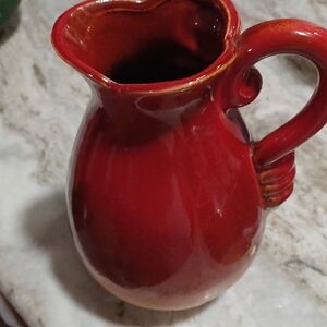 Red Ceramic Pitcher